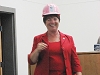 Mayor Roughton Accepts Women Build Invite w/Pink Hardhat