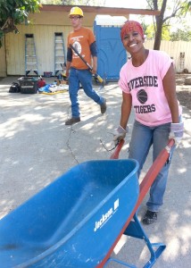 Shirley, who's served 36 years with the Air Force, is beamingly proud of the work we did today!