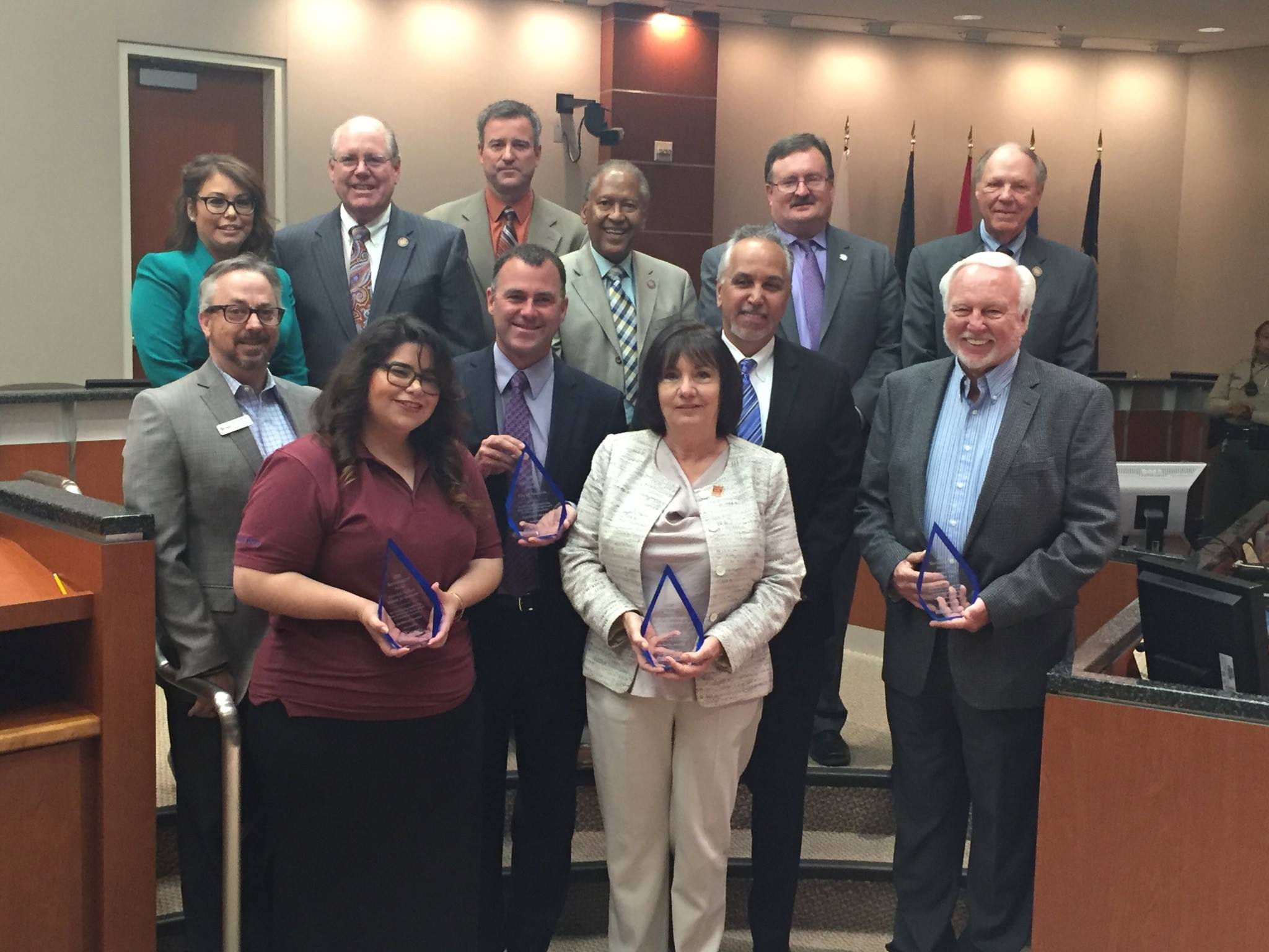 Following Earth Day, the Department of Waste Resources gave out Sustainability Awards to one organization from each district.