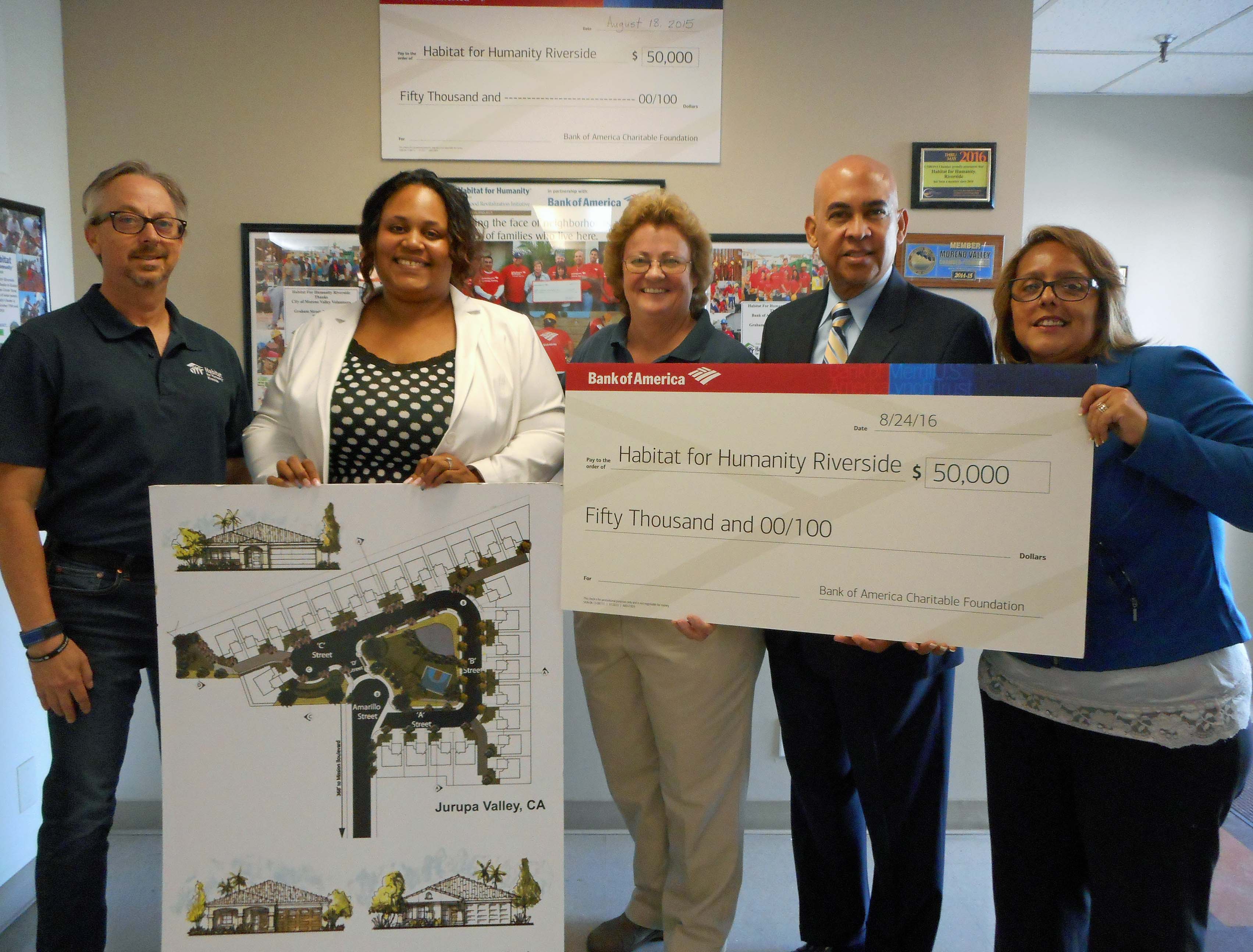 Bank of America Check Presentation Habitat