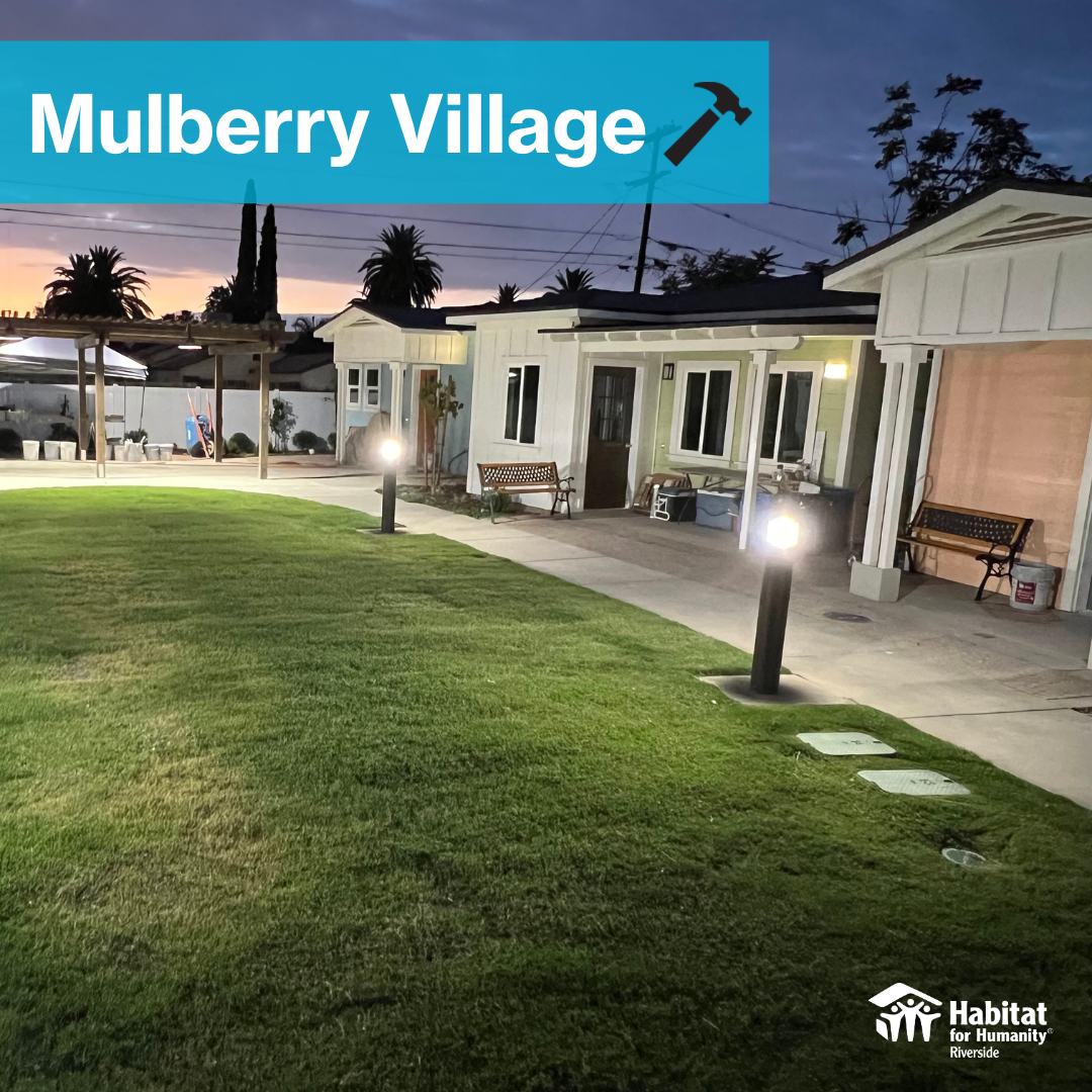 Mulberry Village at Dusk Habitat for Humanity Riverside